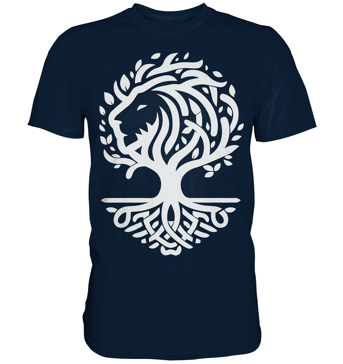 Keltischer Lebensbaum Löwe - Premium Shirt