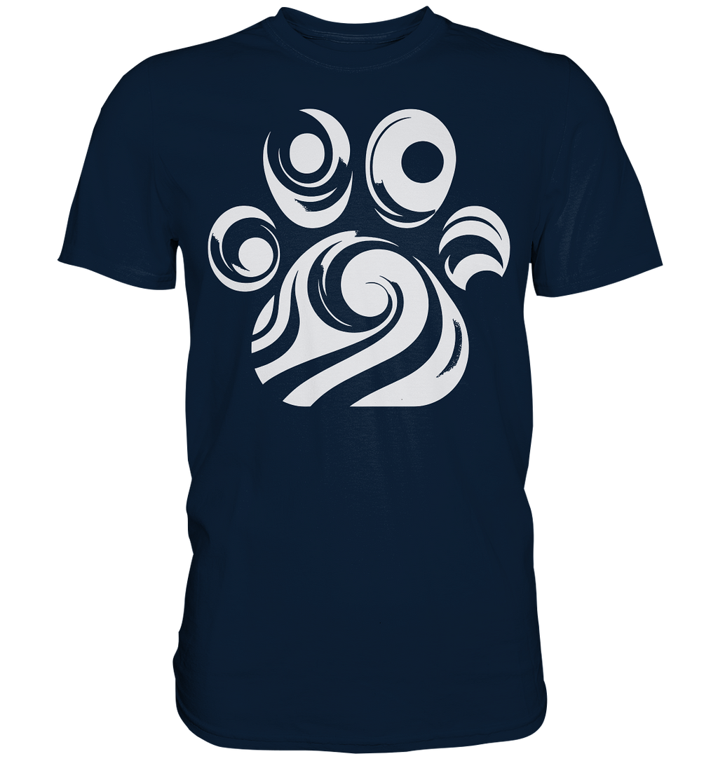 Pfote Design modern und abstrakt - Premium Shirt