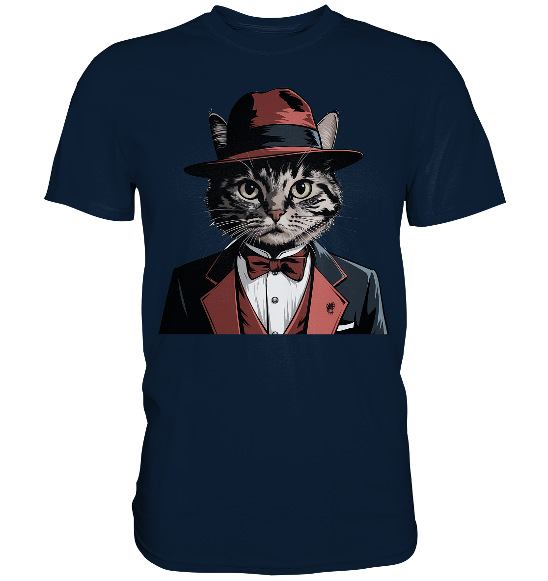 Godfather Catmother Katze Mafia - personalisierbar  - Premium Shirt