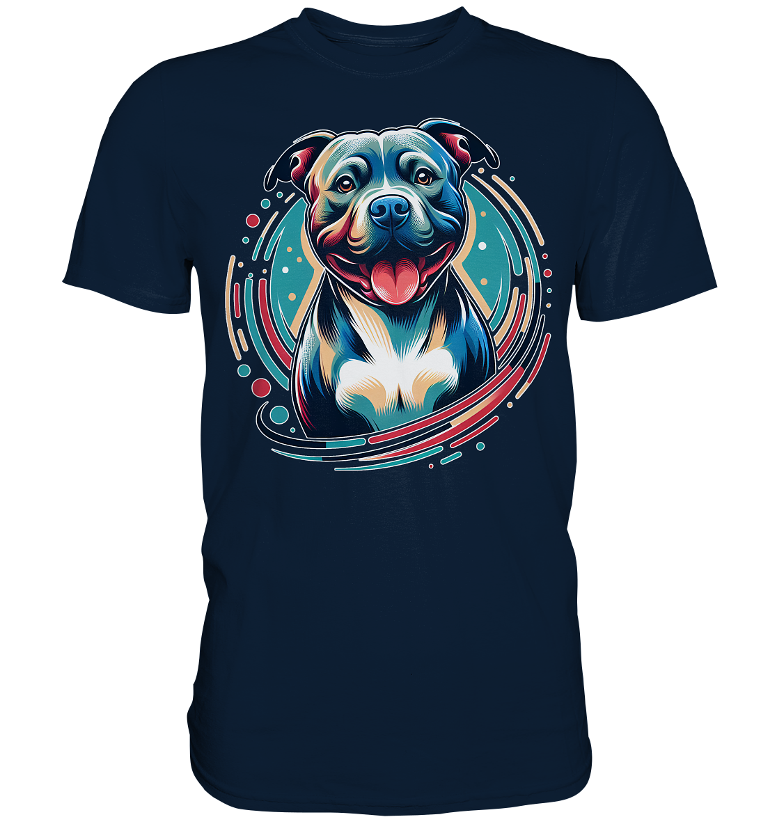Happy Pittbull / Staffy PopArt - Premium Shirt
