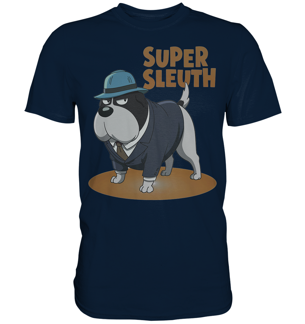 Hund Super Sleuth Detektiv - Premium Shirt