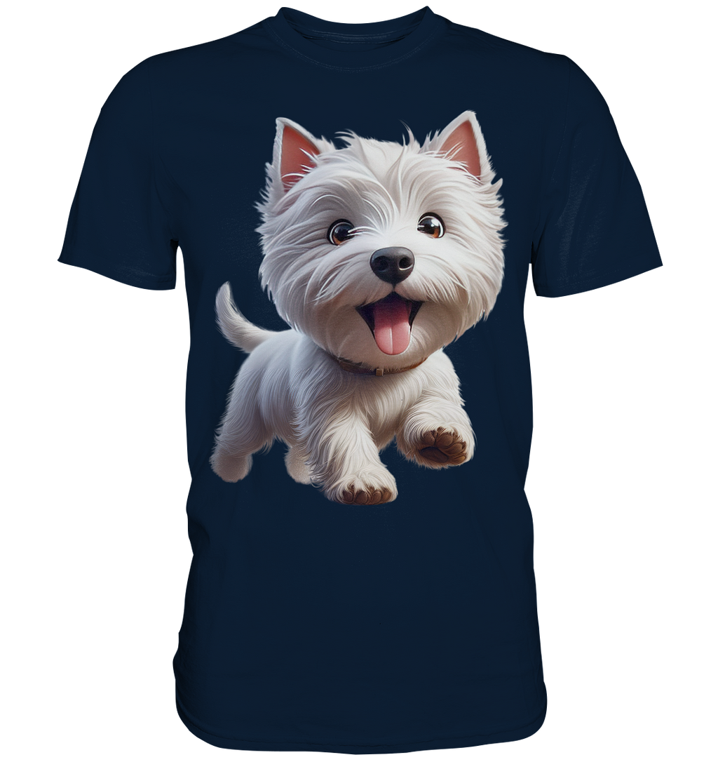West Highland Terrier Catoon - personalisierbar - Premium Shirt