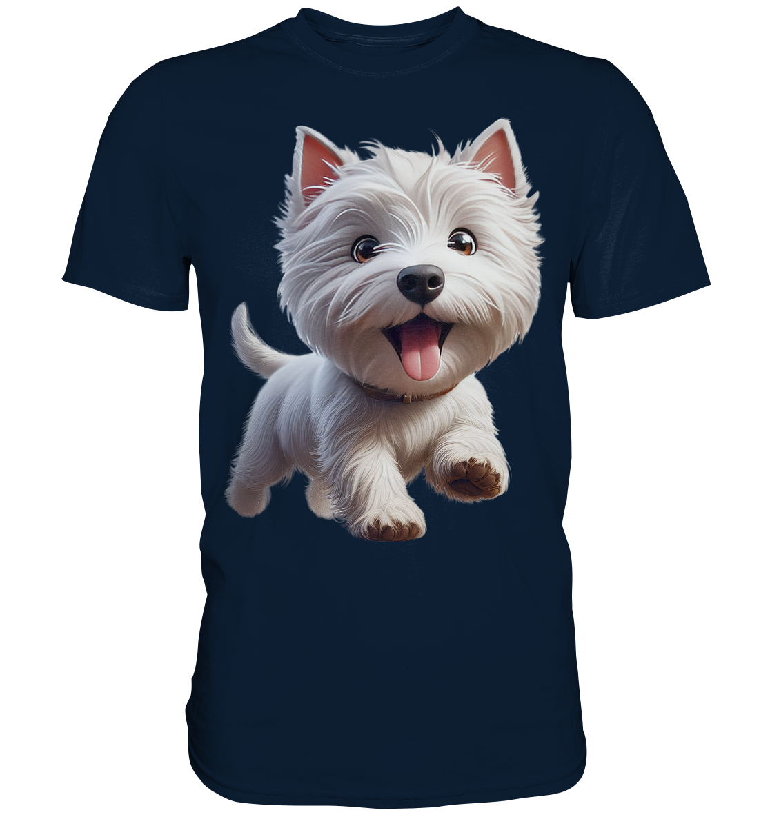 West Highland Terrier Catoon - personalisierbar - Premium Shirt