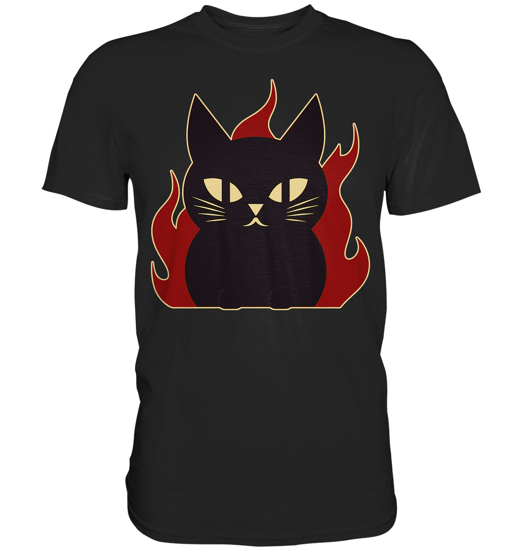 Devil Cat  illustration - Premium Shirt