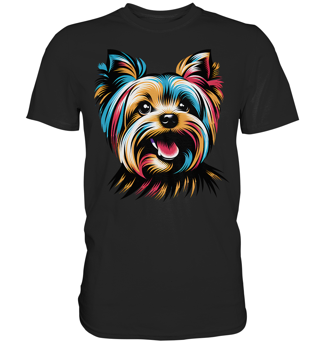 Yorkshire Terrier Pop Art - personalisierbar - Premium Shirt