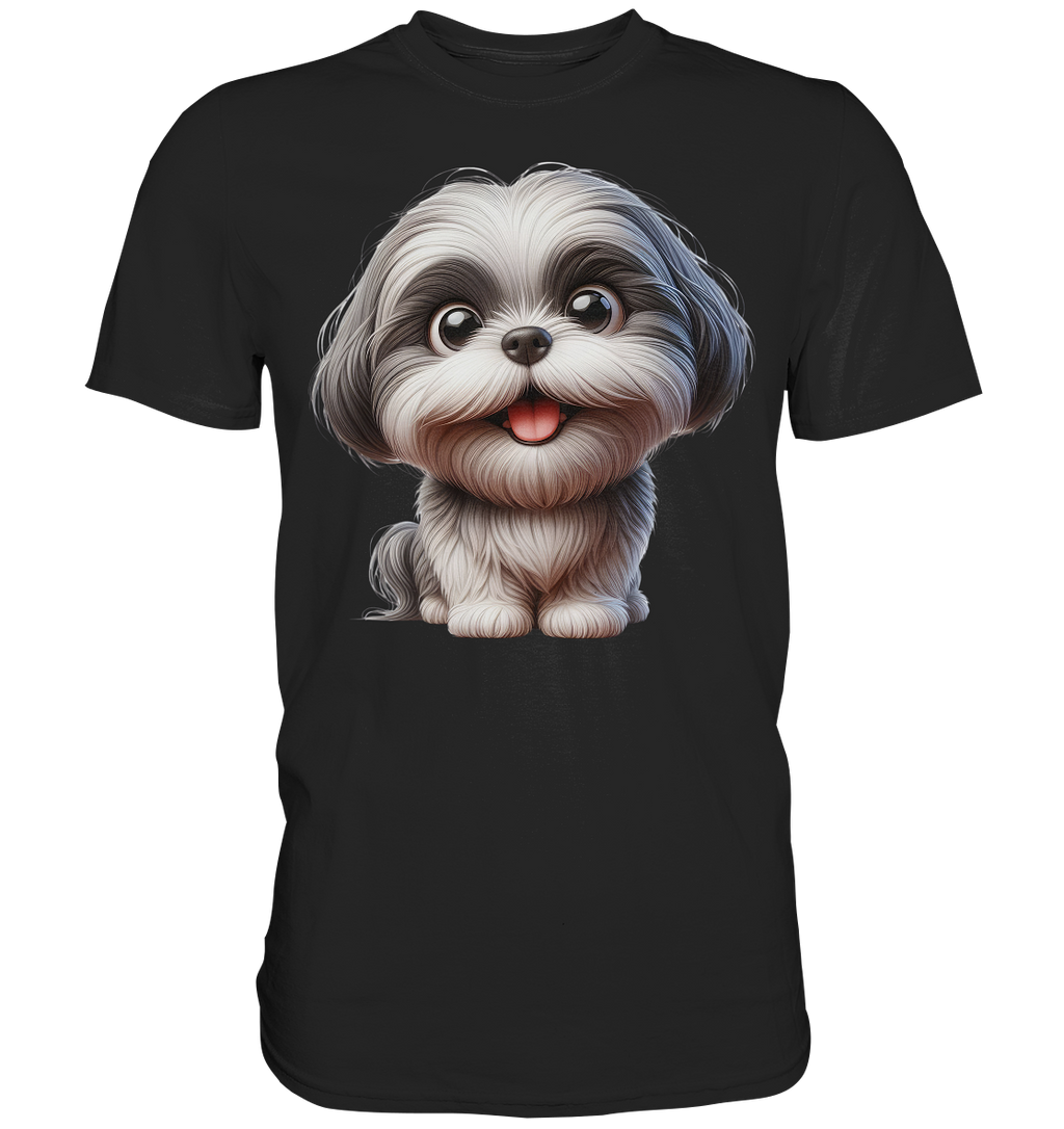Shih Tzu Cartoon Dog - personalisierbar - Premium Shirt