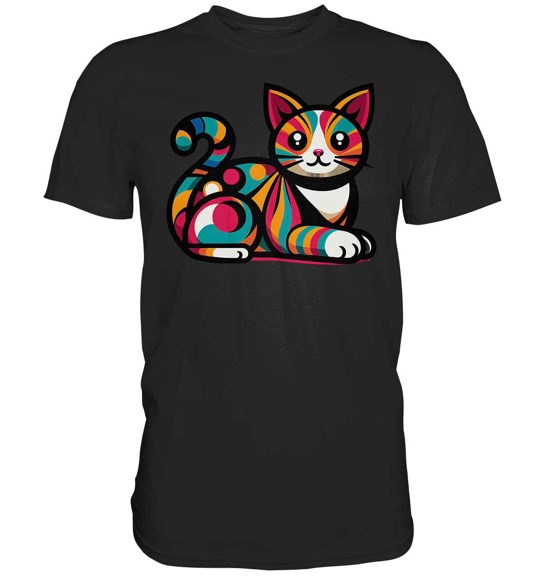 Katze Popart Design - Premium Shirt