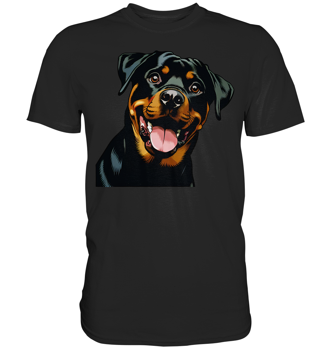 Rottweiler  Comic - personalisierbar - Premium Shirt