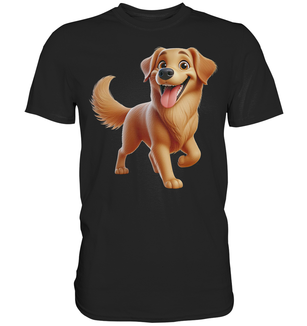 Golden Retriever Comic - personalisierbar - Premium Shirt