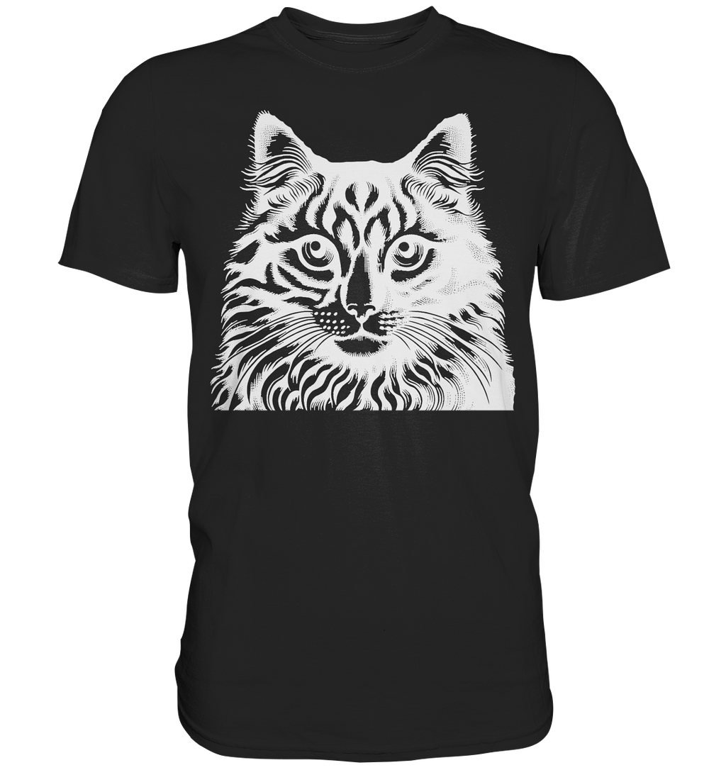 Katze Stempel - Premium Shirt