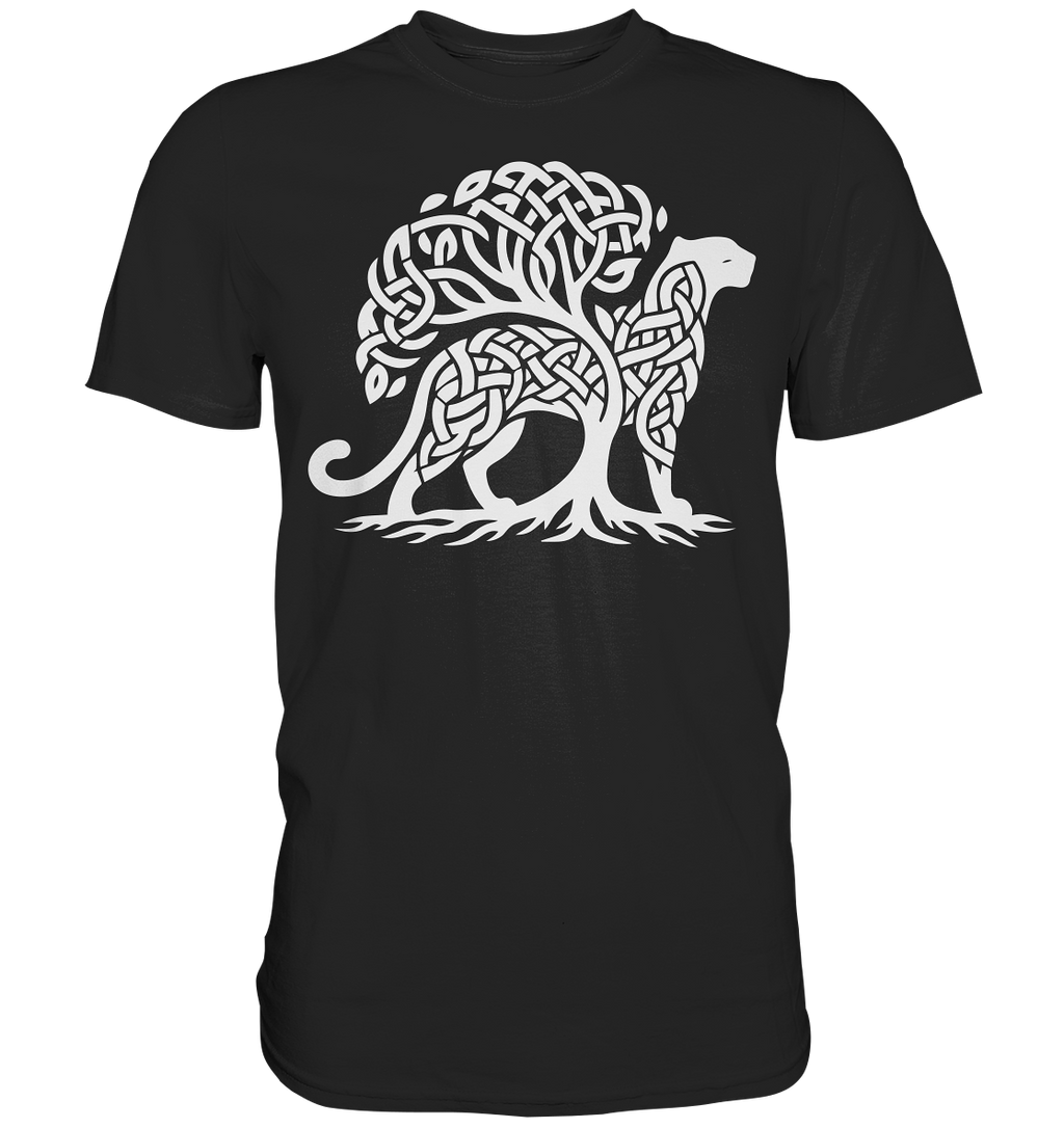 Keltischer Lebensbaum Panther - Premium Shirt