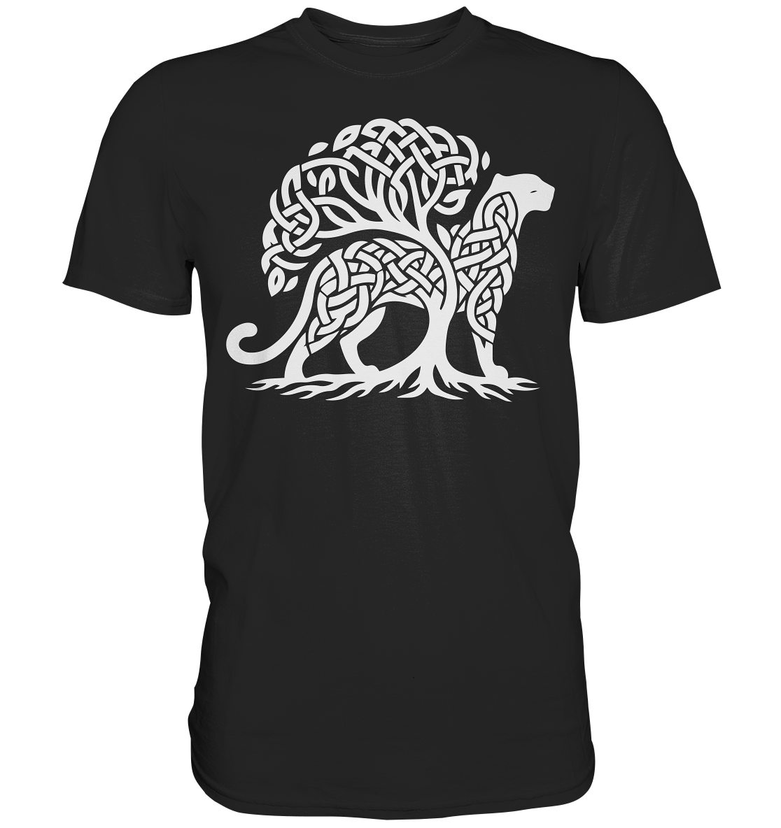 Keltischer Lebensbaum Panther - Premium Shirt