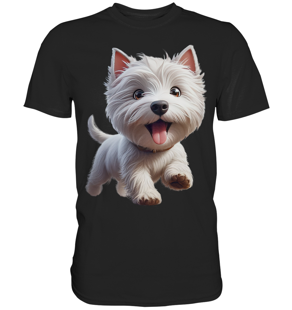 West Highland Terrier Catoon - personalisierbar - Premium Shirt