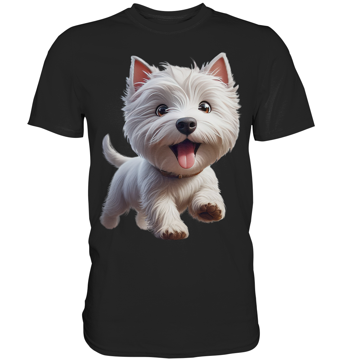 West Highland Terrier Catoon - personalisierbar - Premium Shirt