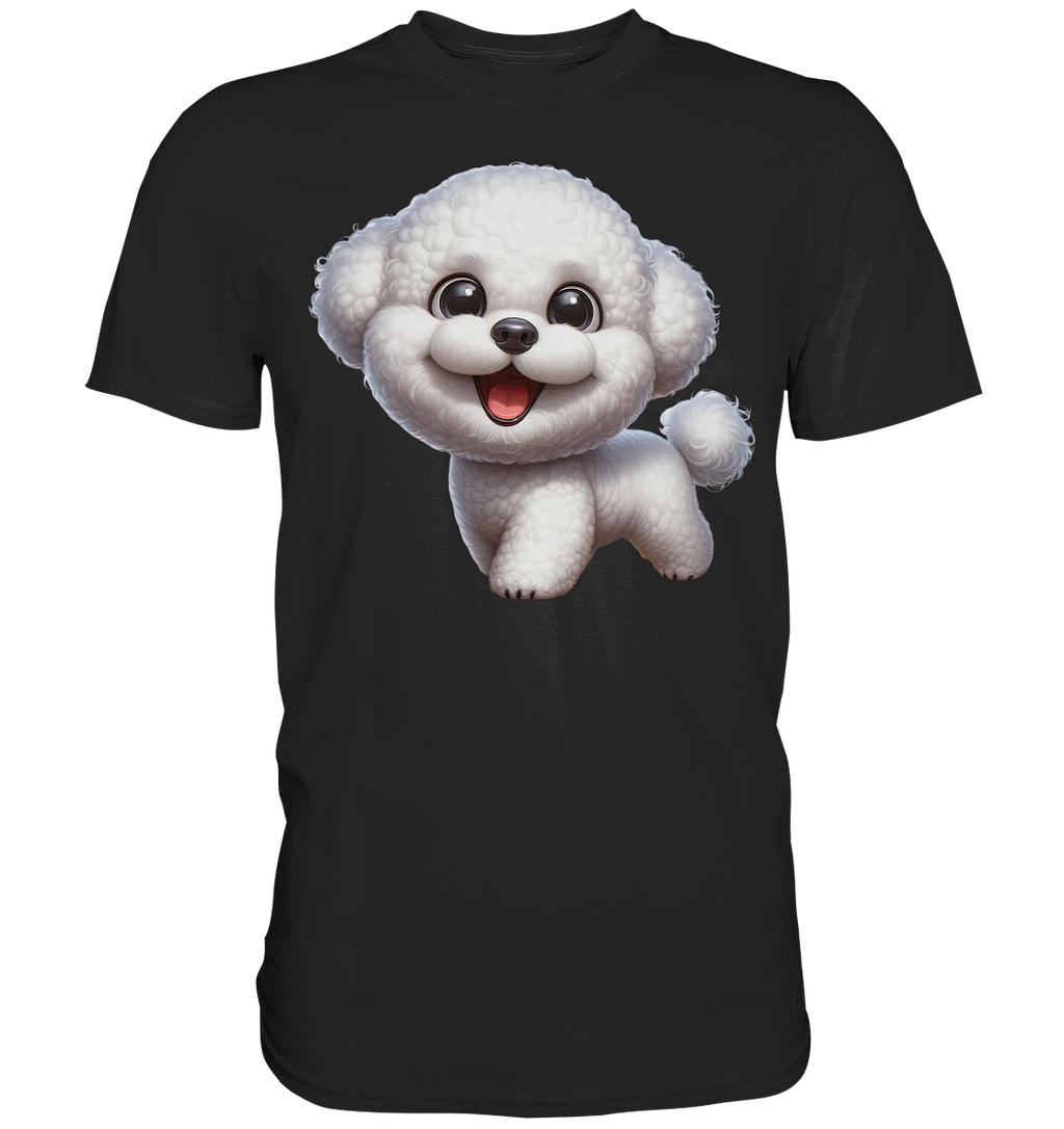 Bichon Frisé Cartoon personalisierbar - Premium Shirt