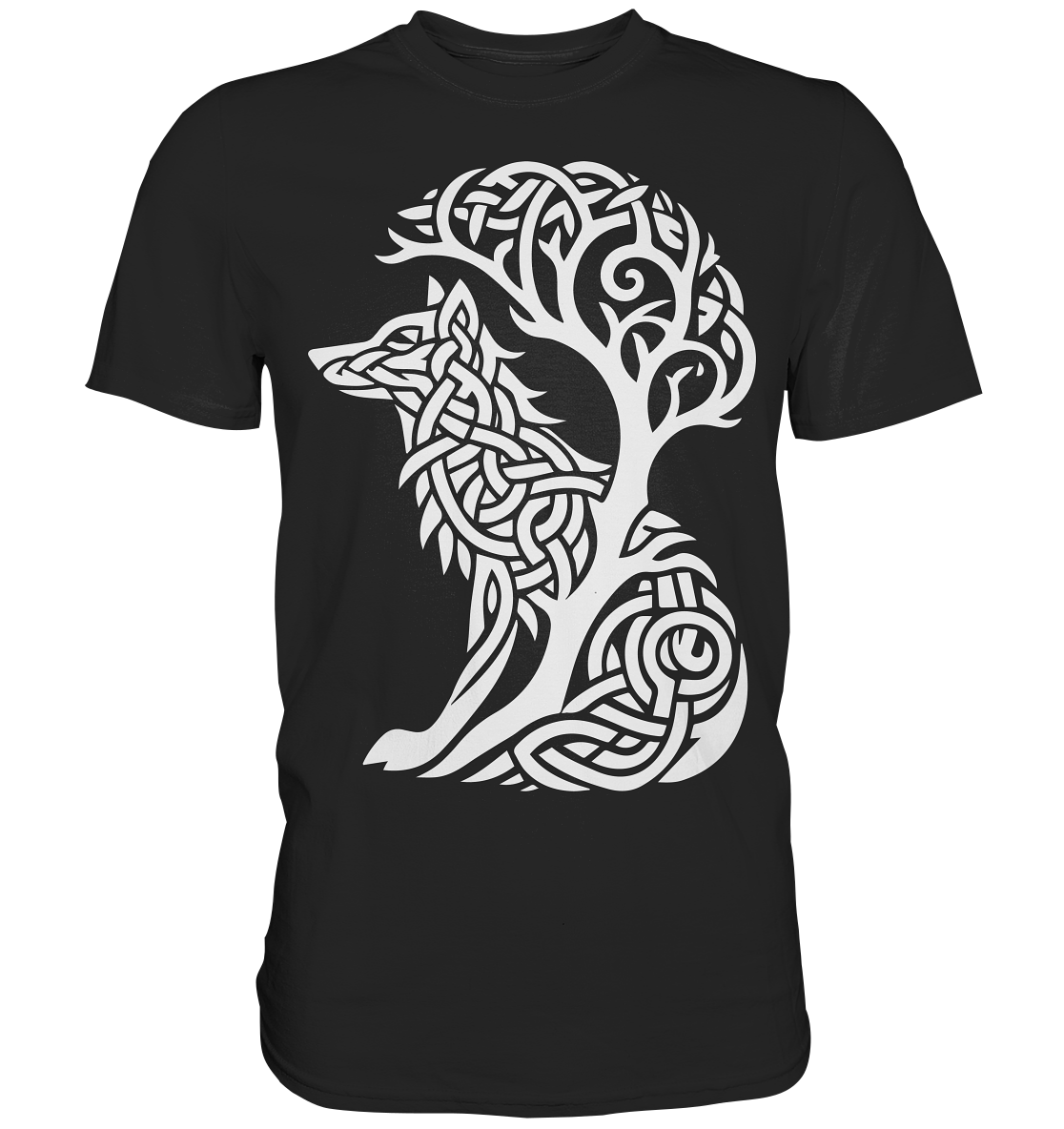 Keltischer Baum des Lebens Hund - Premium Shirt