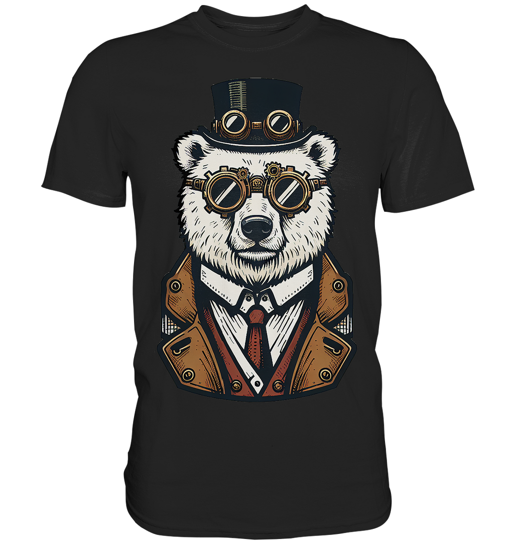 Eisbär Steampunk Polar Bear  - Premium Shirt