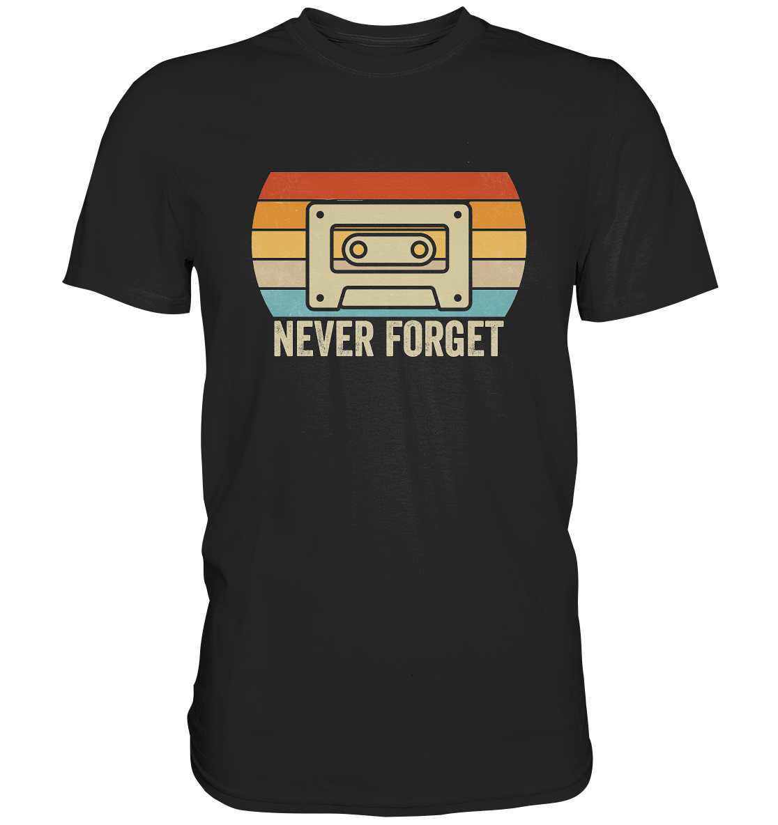 Never Forget Kassette 80's - Premium Shirt