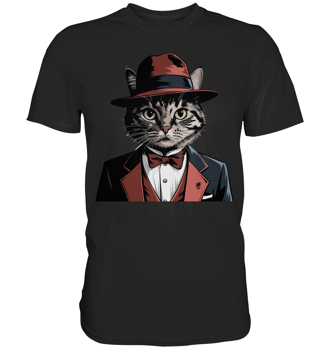 Godfather Catmother Katze Mafia - personalisierbar  - Premium Shirt