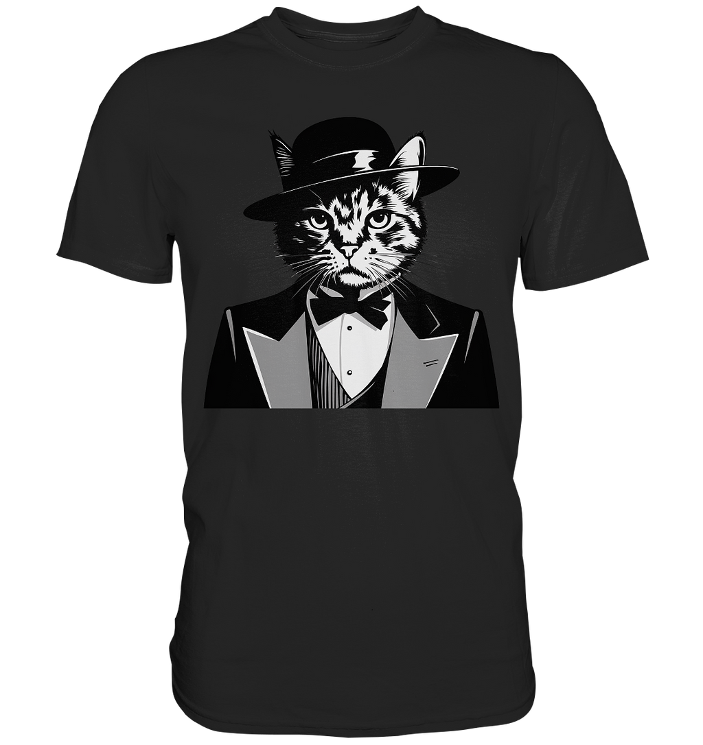 Godfather Katze Mafia - personalisierbar  - Premium Shirt