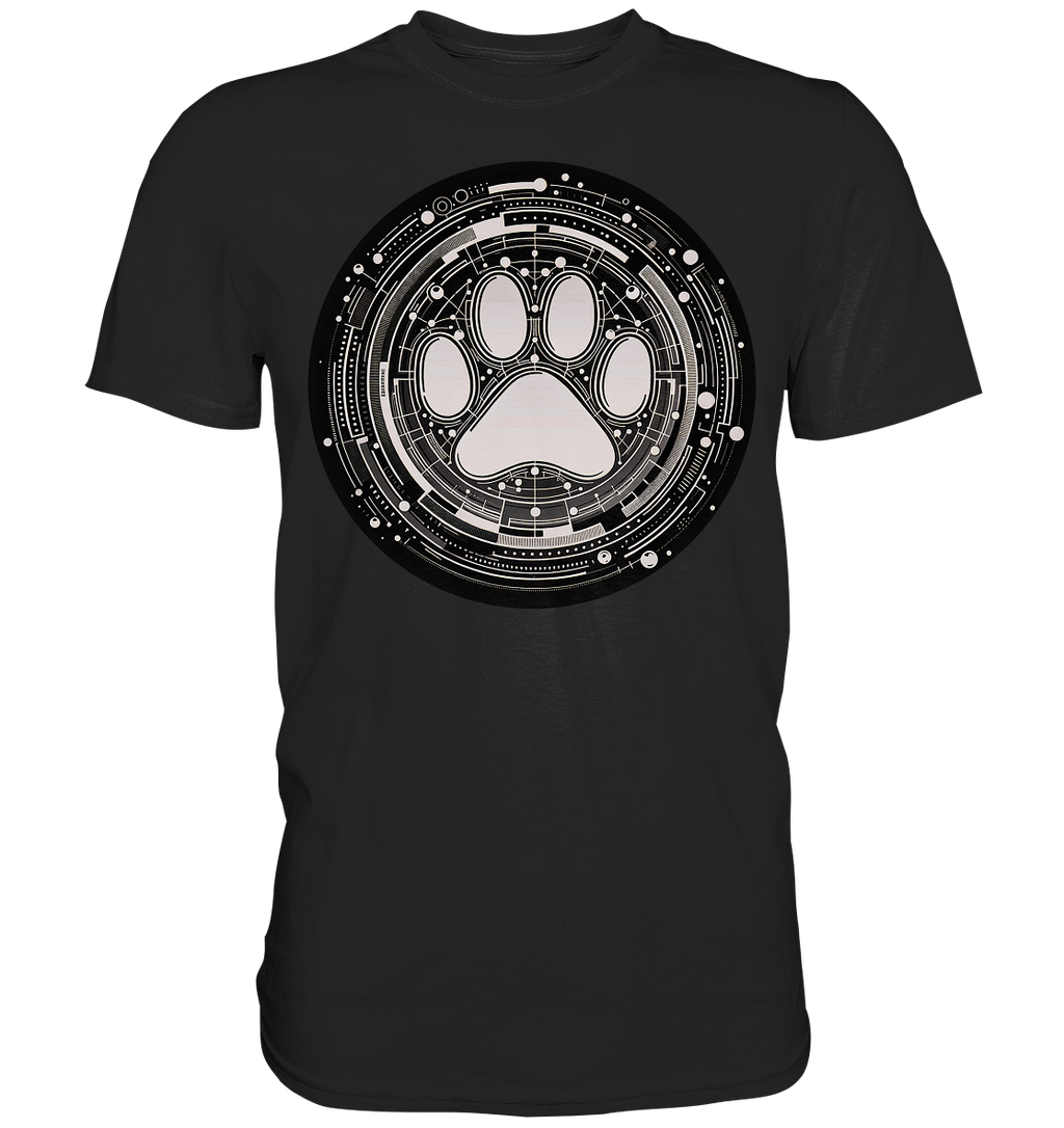 Pfote in Modern Technik design - Premium Shirt