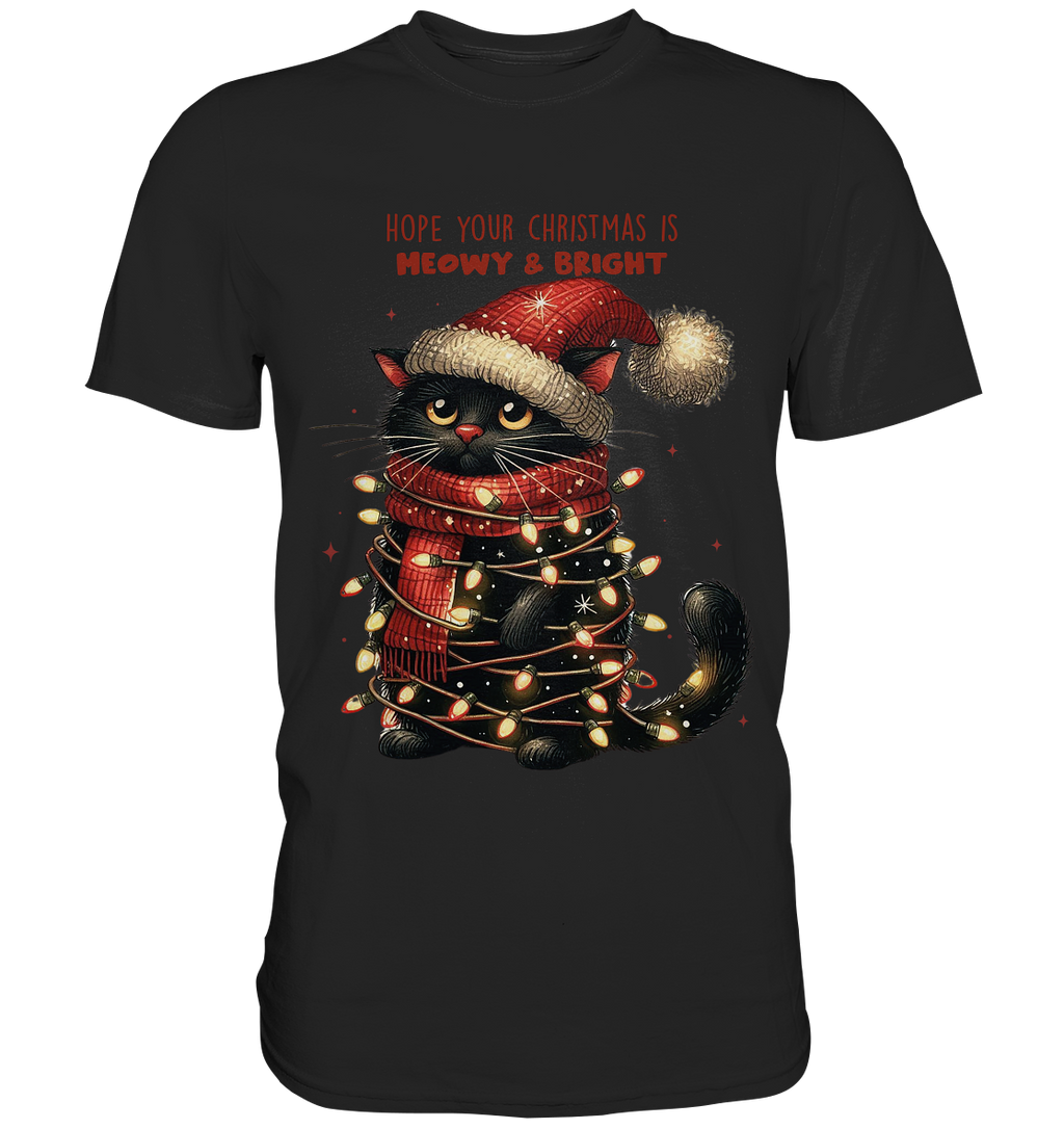 Weihnachts Katze Christmas is Moewy - Premium Shirt