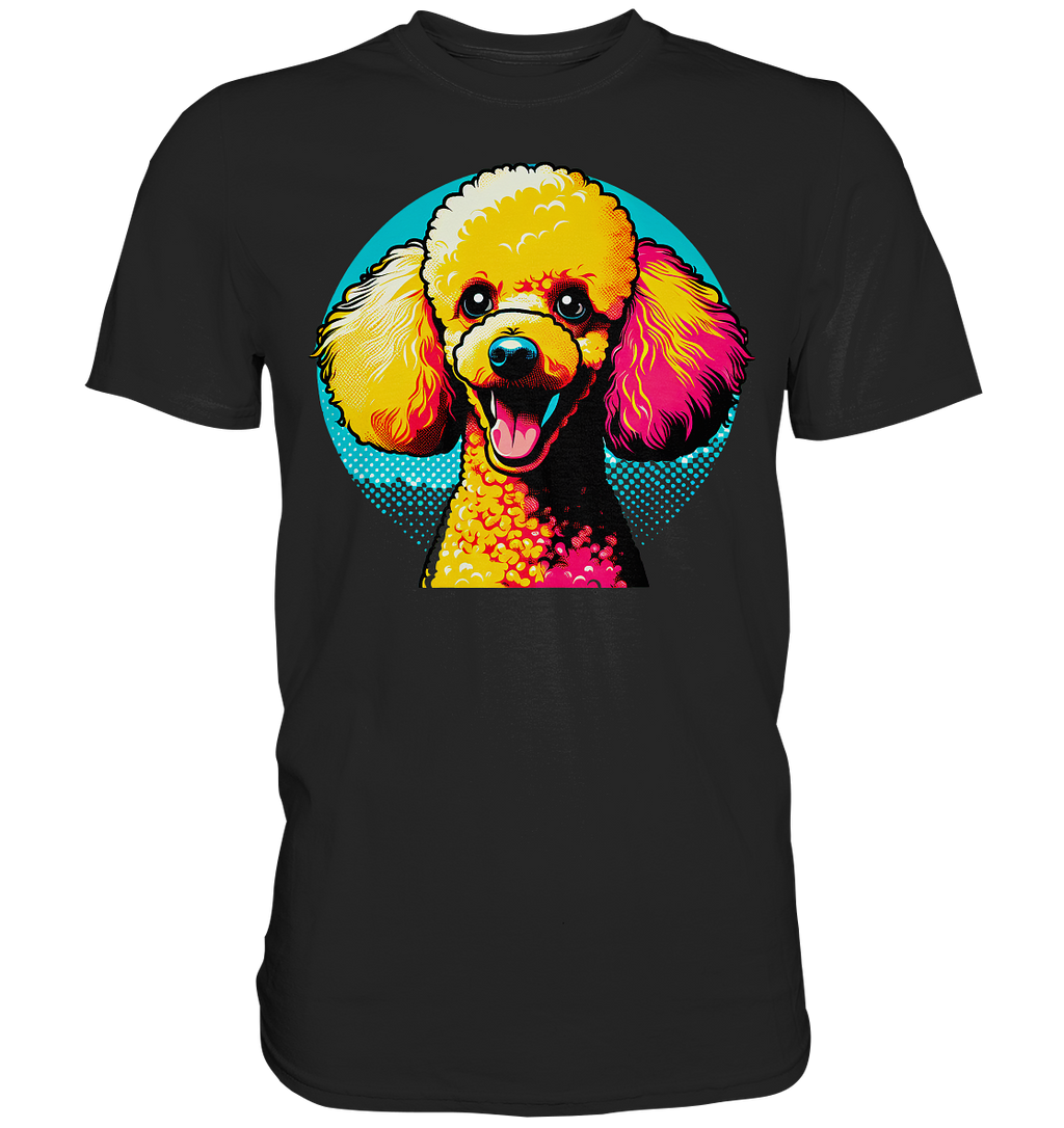 Pudel Pop Art - personalisierbar - Premium Shirt