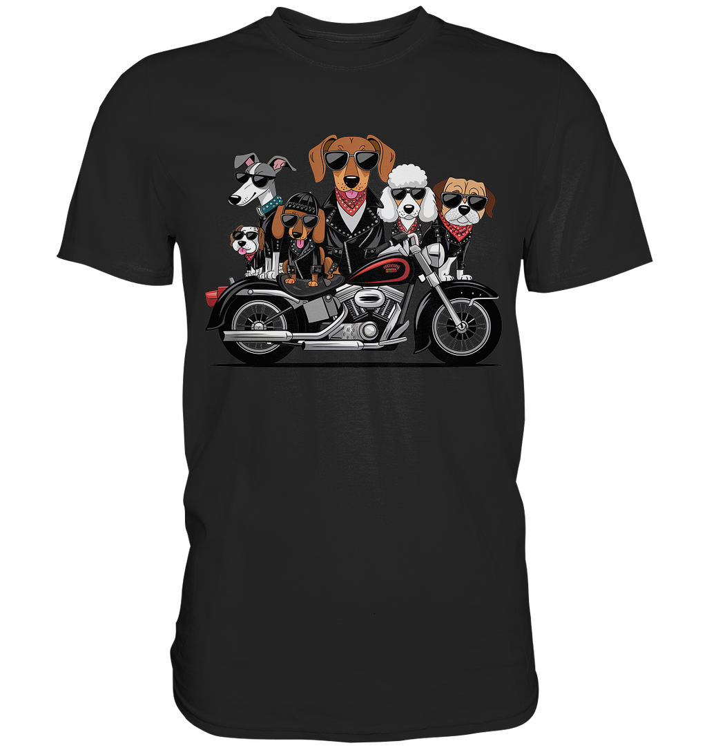 Hunde Biker Gang Fun - Premium Shirt