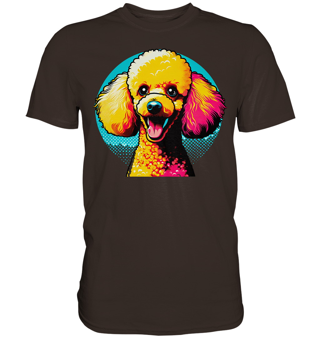 Pudel Pop Art - personalisierbar - Premium Shirt