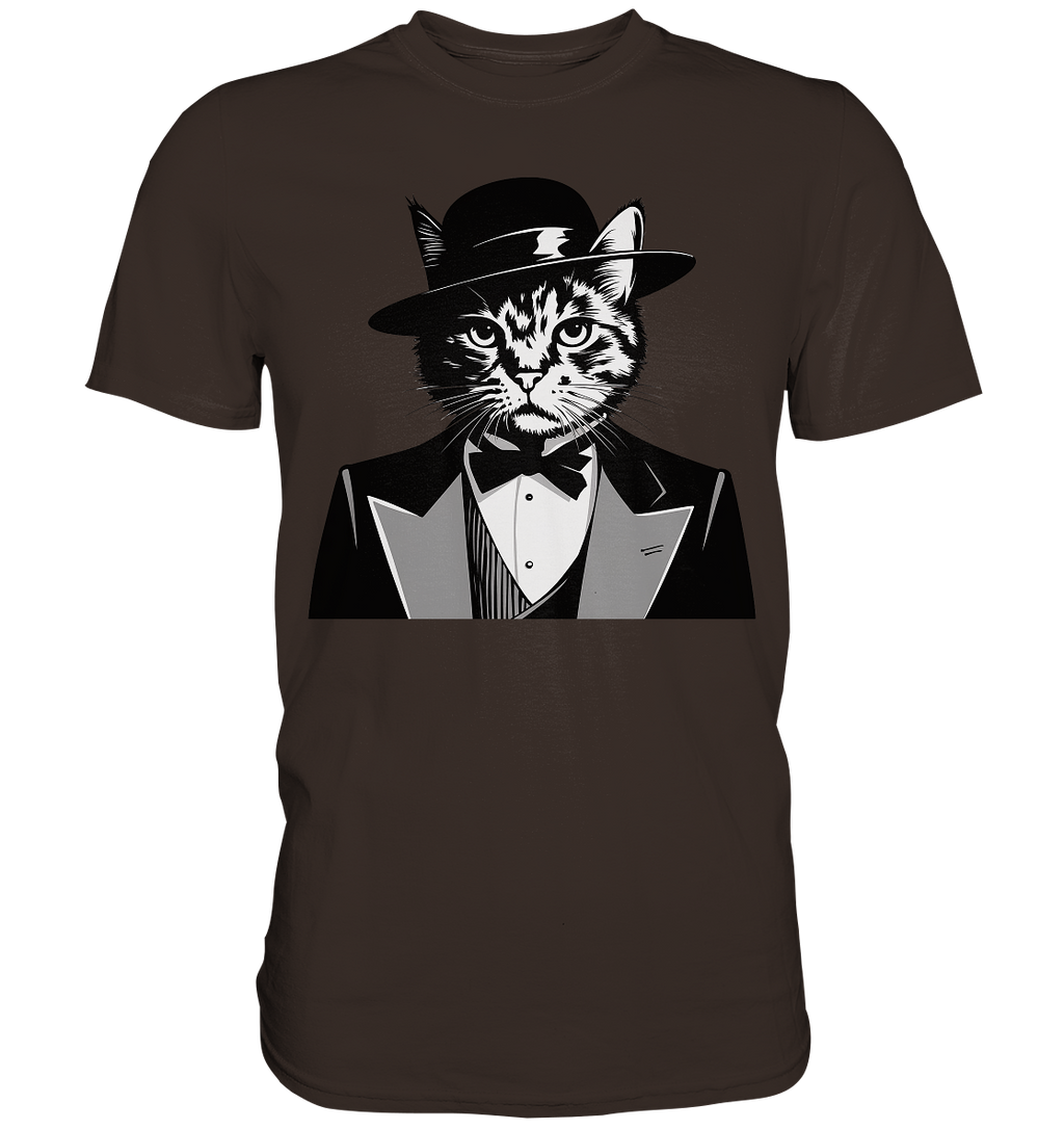 Godfather Katze Mafia - personalisierbar  - Premium Shirt
