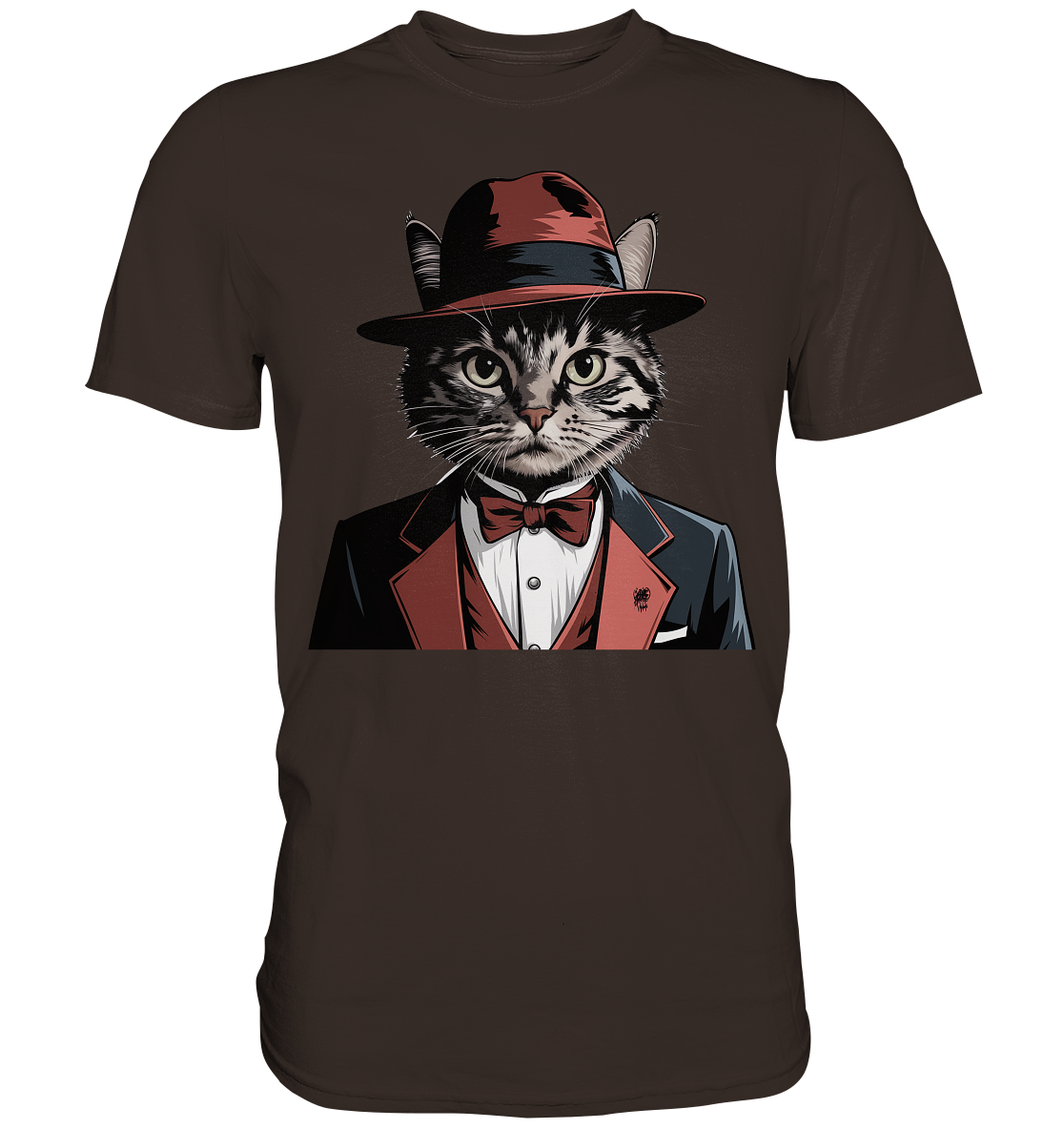 Godfather Catmother Katze Mafia - personalisierbar  - Premium Shirt