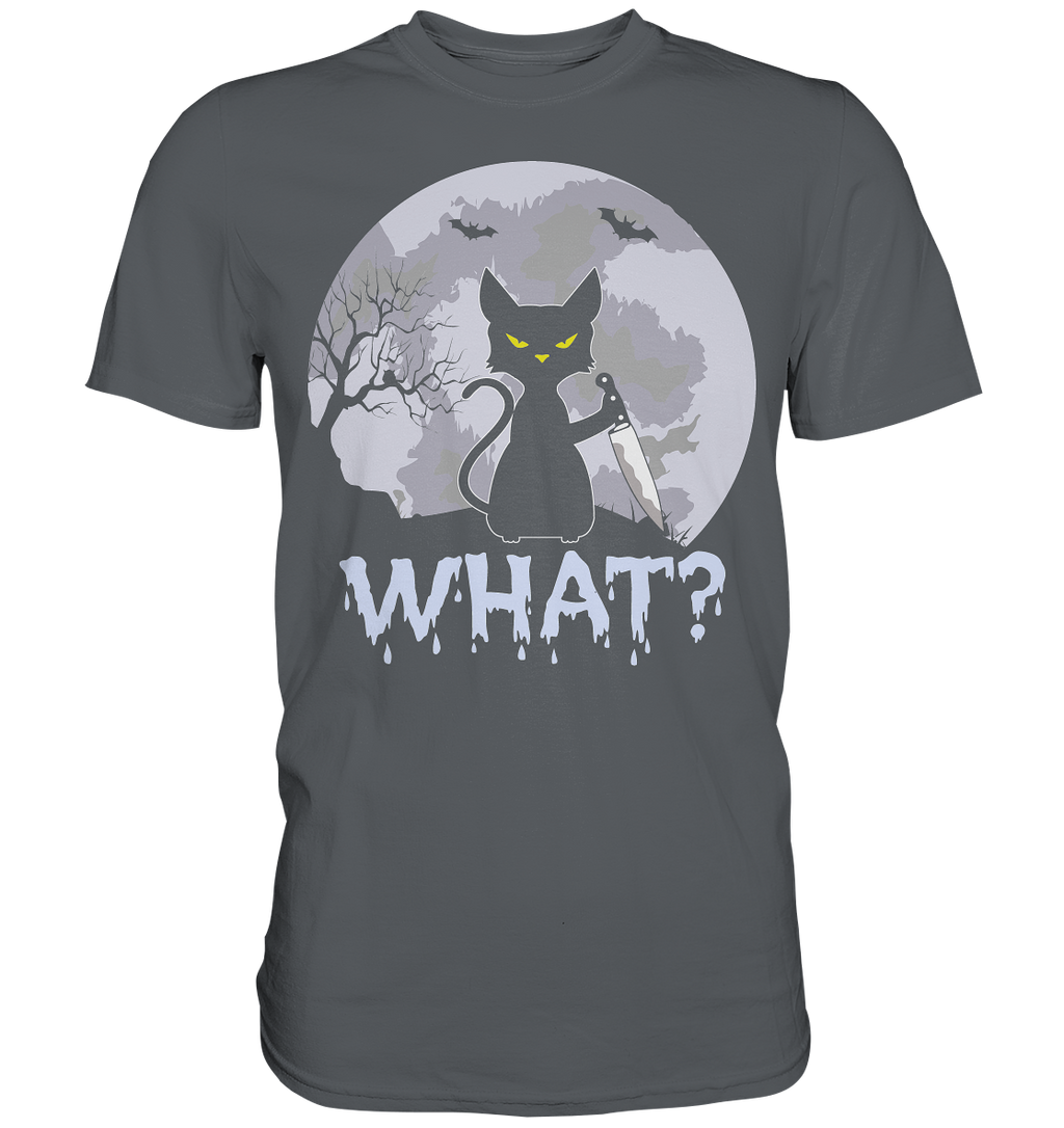 Halloween Katze Horror Lustig - Premium Shirt