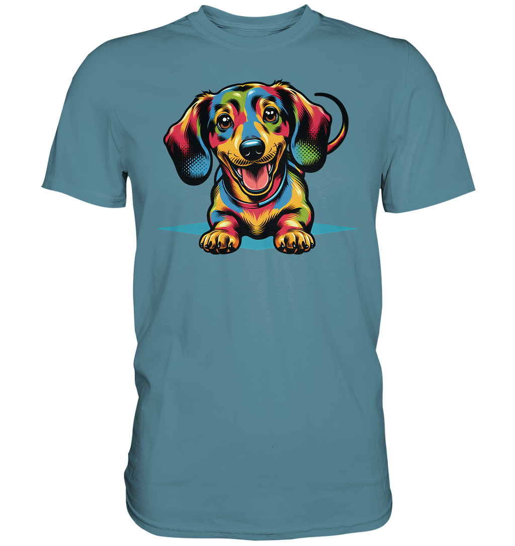 Happy Dackel Pop Art - Premium Shirt