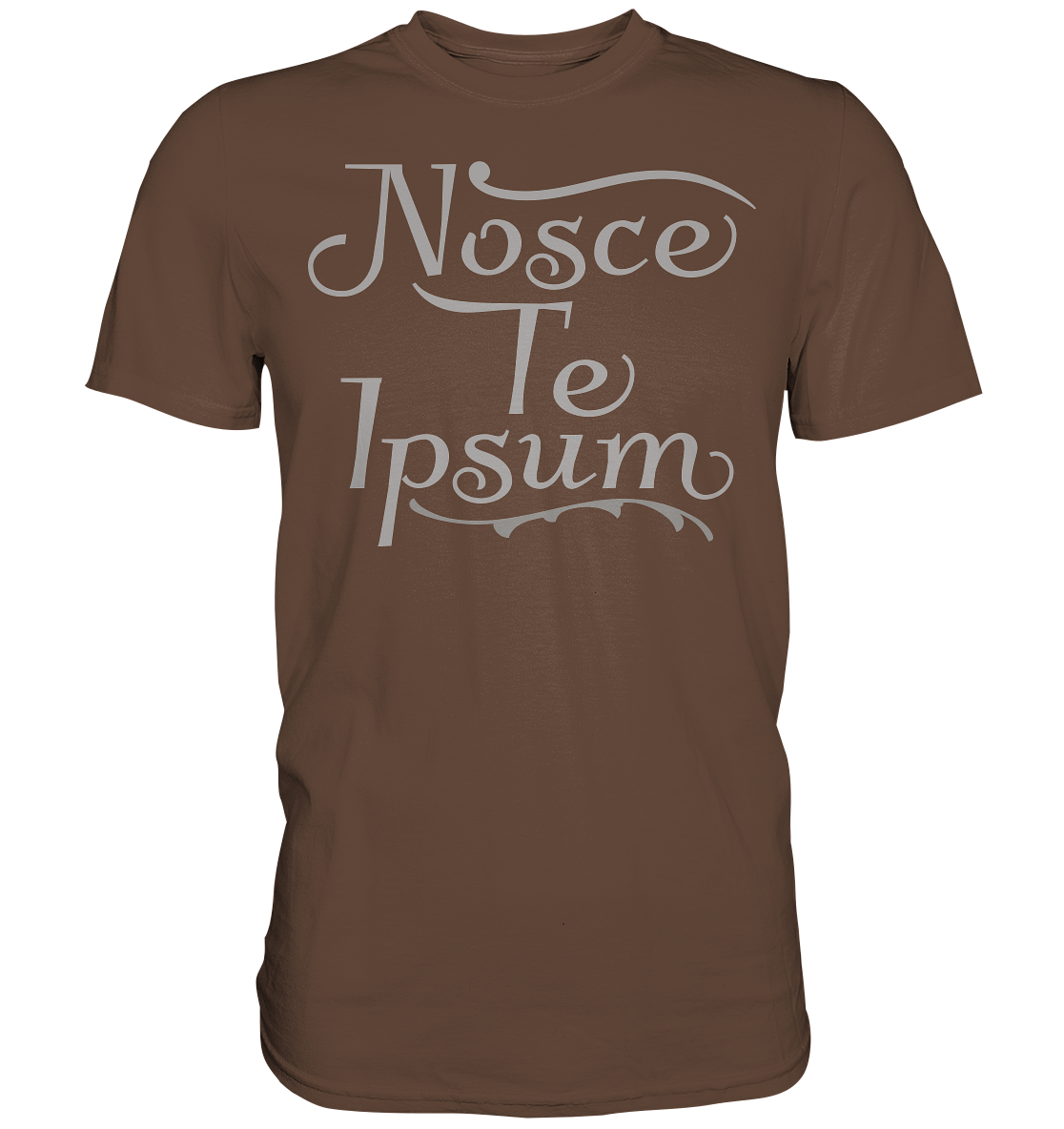 Nosce Te Ipsum – Erkenne dich selbst, Latein  - Premium Shirt
