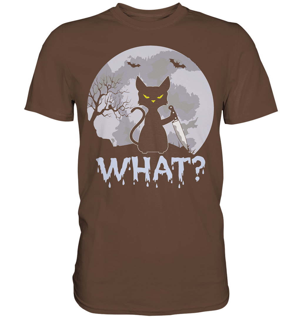 Halloween Katze Horror Lustig - Premium Shirt