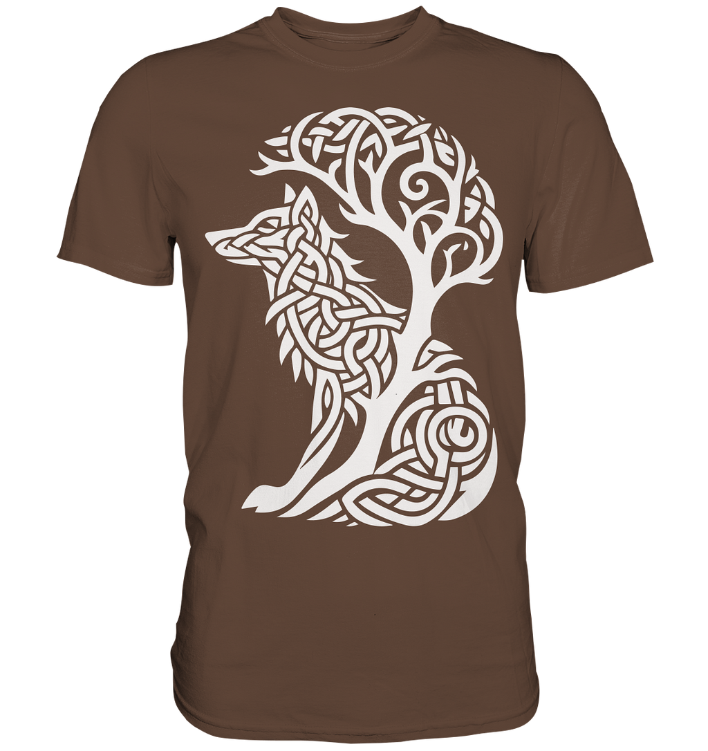 Keltischer Baum des Lebens Hund - Premium Shirt