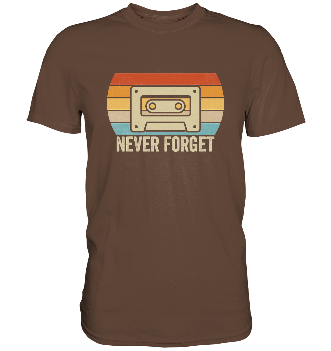 Never Forget Kassette 80's - Premium Shirt