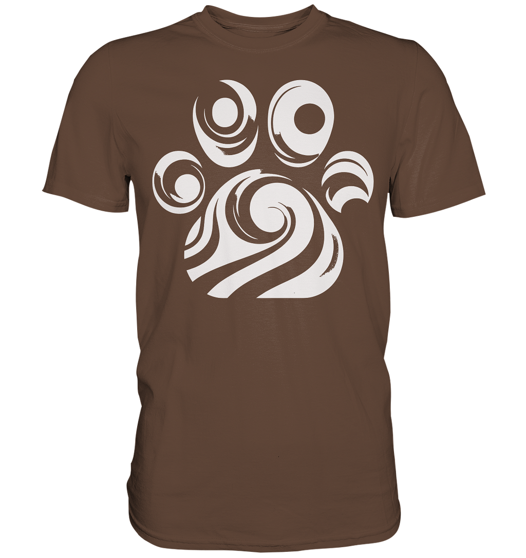 Pfote Design modern und abstrakt - Premium Shirt