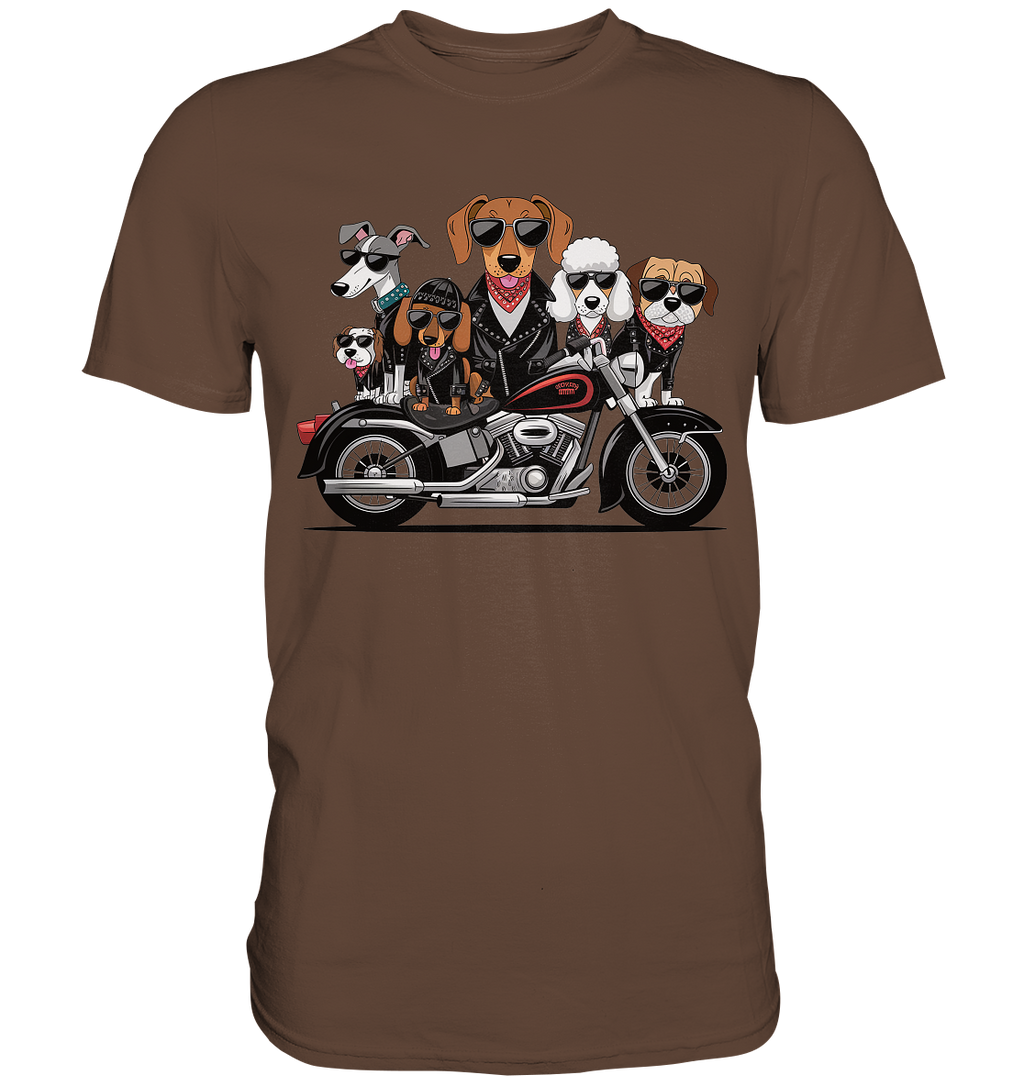 Hunde Biker Gang Fun - Premium Shirt