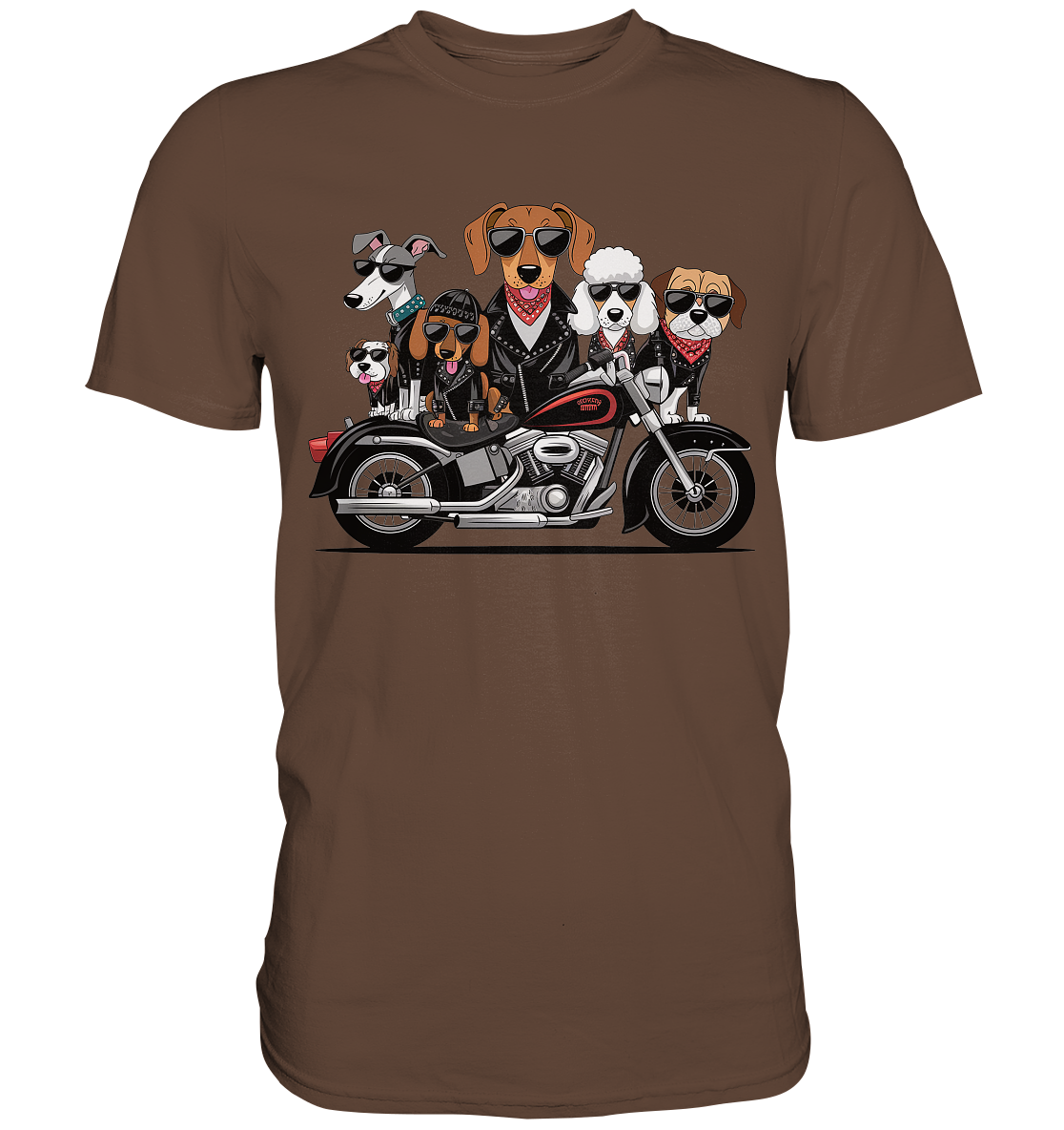 Hunde Biker Gang Fun - Premium Shirt