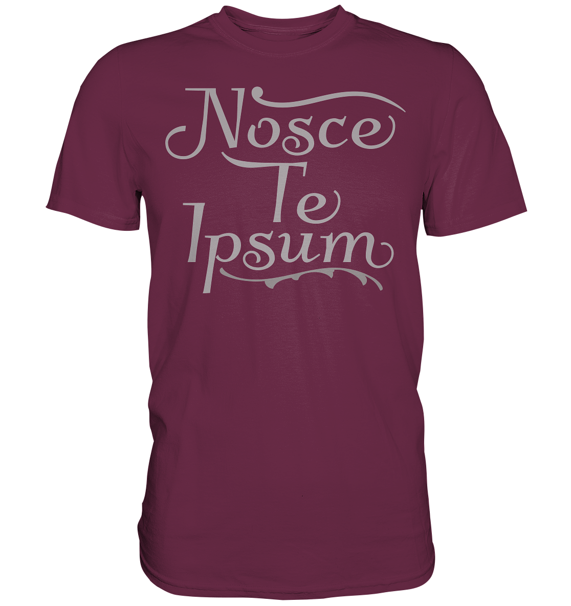 Nosce Te Ipsum – Erkenne dich selbst, Latein  - Premium Shirt