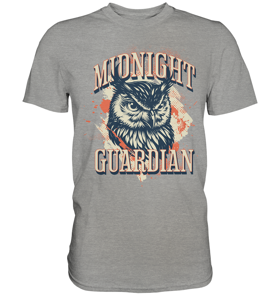 Eule Vintage Art - Midnight Guardian - Premium Shirt