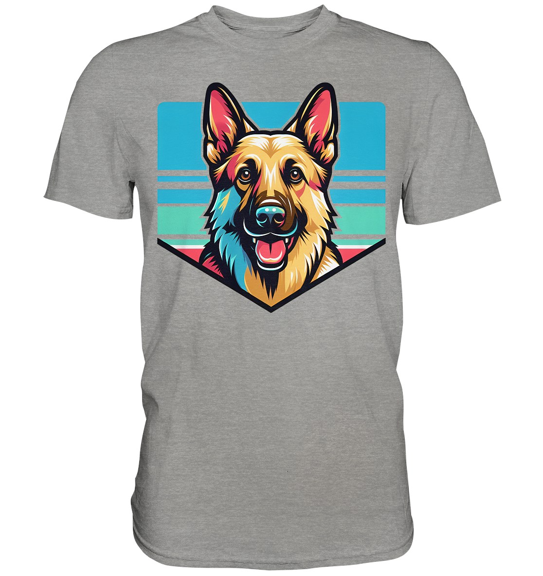Schäferhund Pop Art - personalisierbar - Premium Shirt