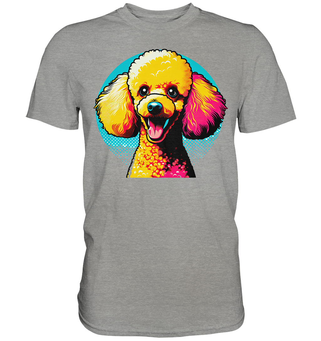 Pudel Pop Art - personalisierbar - Premium Shirt