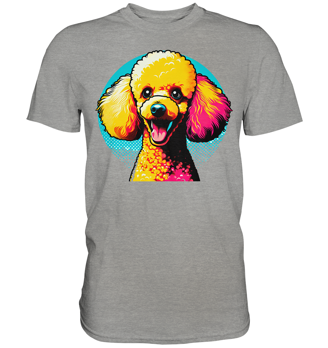 Pudel Pop Art - personalisierbar - Premium Shirt