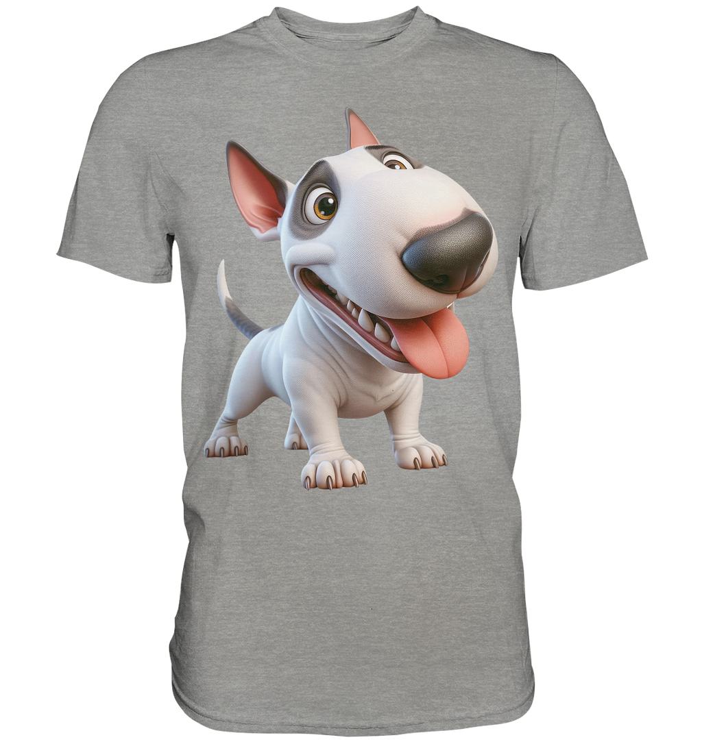 Bullterrier Cartoon personalisierbar - Premium Shirt