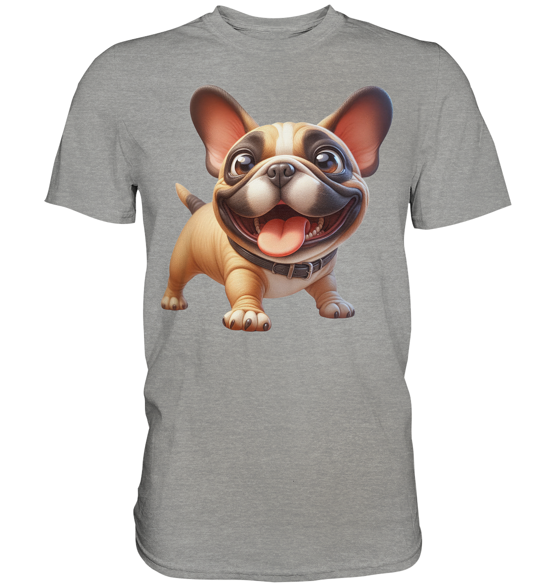 Französische Bulldogge Cartoon personalisierbar - Premium Shirt