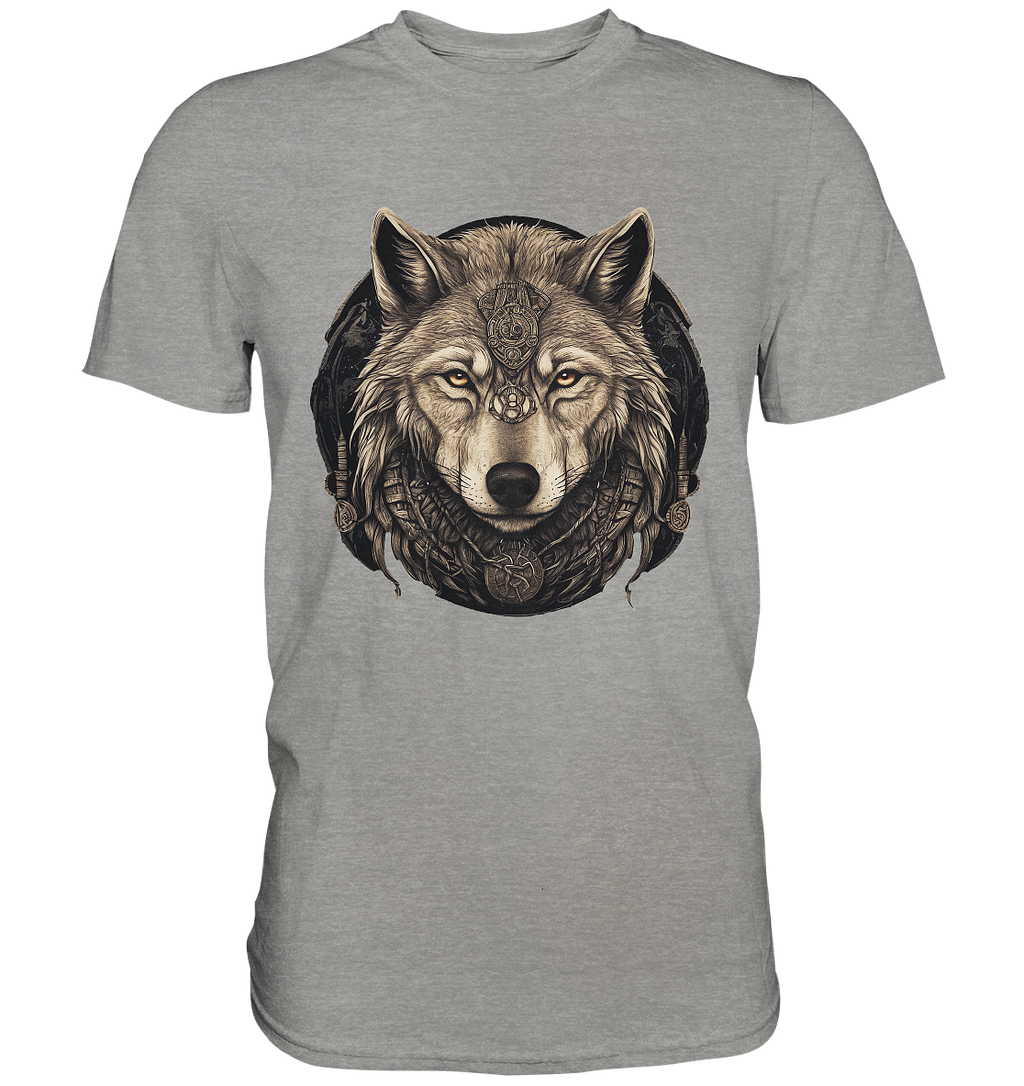 Wolf Fenris Viking Art - Premium Shirt