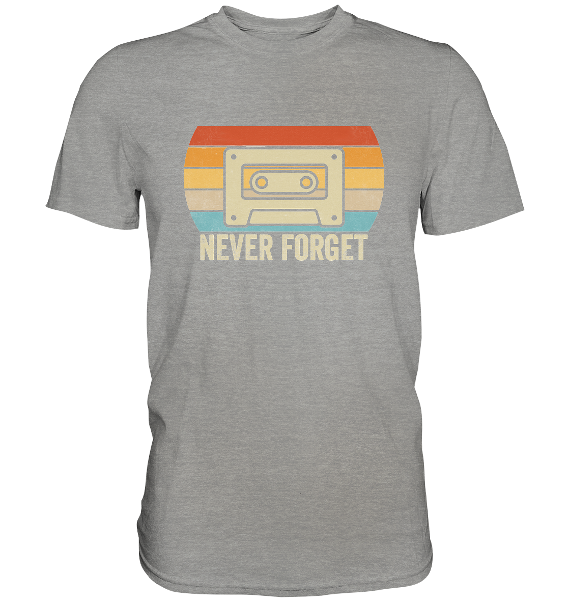 Never Forget Kassette 80's - Premium Shirt