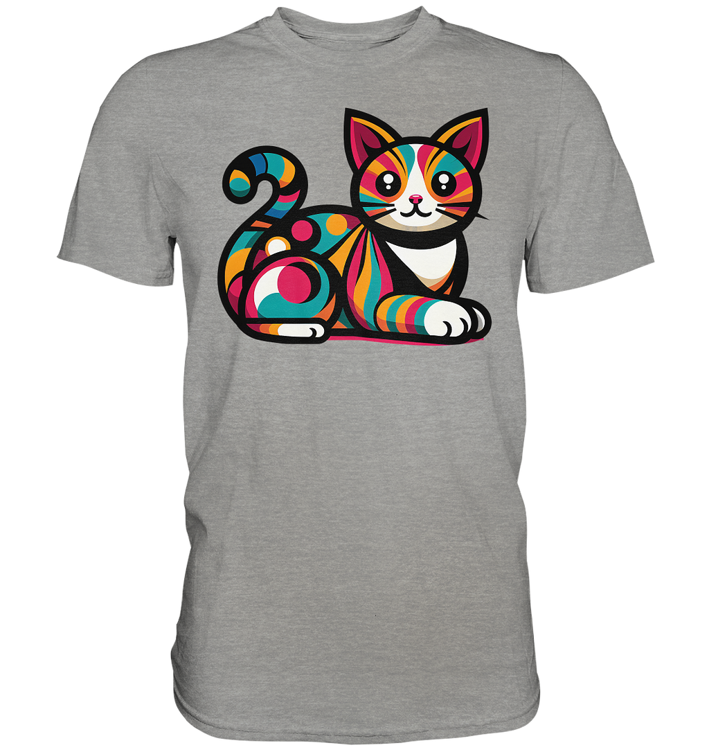 Katze Popart Design - Premium Shirt